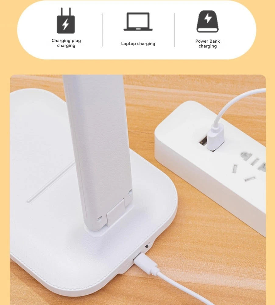 Lámpara LED Farondo — Plegable, Regulable y con Carga USB